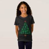 メリーCatmas Cat Christmas Tree, Meowy Catmas Tシャツ (正面フル)