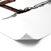 メリーCATMAS、Cute Cat Christmas Gift、X-mas Cat ポスター (角)