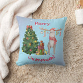 メリーChris-MooseとPolar Bear Happy New Year クッション (ブランケット)