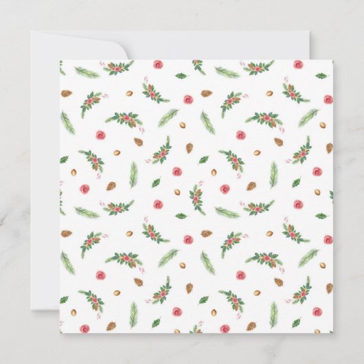 メリーChrisMoose水の色クリスマス カード (裏面)