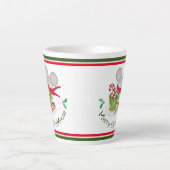 メリーChrisMouse、ホリデーマウス カフェラテマグ (正面)