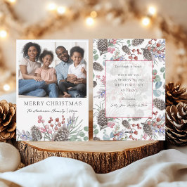 メリーChristams Water Color Folids & Photo シーズンカード