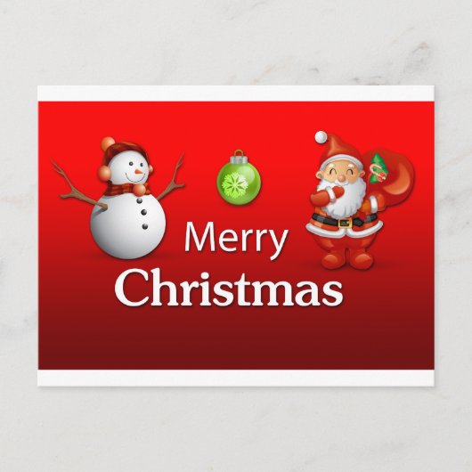 メリーchristma new1 シーズンポストカード (正面)