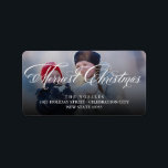 メリーChristmasファンシー Scriptの写真アドレス ラベル<br><div class="desc">ファンシーScript メリー Christmas In AクラシックChristmasとエレガントPhoto Christmas / Holiday Greetings.fat*fa*tinで設計。簡単おカスタマイズ客様の文字、写真または画像と一緒に。おカスタム願い連絡はfat*fa*tin。請求カスタム料が適用される。 www.zazzle.com/fat_fa_tin www.zazzle.com/color_therapy www.zazzle.com/fatfatin_blue_knot www.zazzle.com/fatfatin_red_knot www.zazzle.com/fatfatin_box www.zazzle.com/fatfatin_design www.zazzle.com/fatfatin_ink</div>