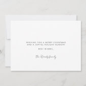 メリーChristmasモダン Family Photo シーズンカード (裏面)