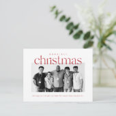 メリーChristmas企業の Business Photo ポストカード (スタンド正面)