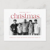 メリーChristmas企業の Business Photo ポストカード (正面)