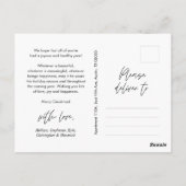 メリーChristmas Family写真モダン, Cozy ポストカード (裏面)