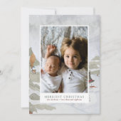 メリーChristmas Family Photo シーズンカード (正面)