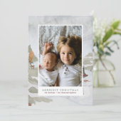 メリーChristmas Family Photo シーズンカード (スタンド正面)