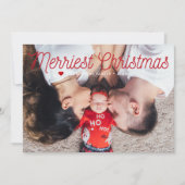 メリーChristmas Family Photo シーズンカード (正面)