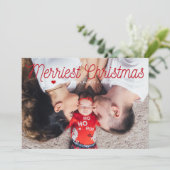 メリーChristmas Family Photo シーズンカード (スタンド正面)