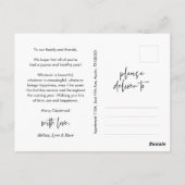 メリーChristmas Family Photo, Christmas Ball ポストカード (裏面)