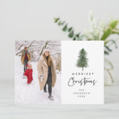 メリーChristmas, Family Photo, Christmas tree シーズンカード (スタンド正面)