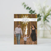 メリーChristmas Family Photo, Cozy Happiness ポストカード (スタンド正面)