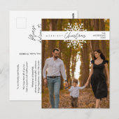 メリーChristmas Family Photo, Cozy Happiness ポストカード (正面/裏面)