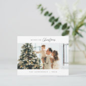 メリーChristmas Family Photo, Cozy Happiness ポストカード (スタンド正面)