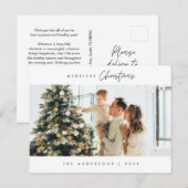 メリーChristmas Family Photo, Cozy Happiness ポストカード (正面/裏面)