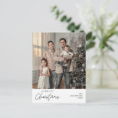 メリーChristmas Family Photo, Cozy Happiness ポストカード (スタンド正面)