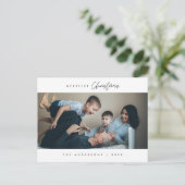 メリーChristmas Family Photo, Cozy Happiness ポストカード (スタンド正面)