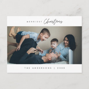 メリーChristmas Family Photo, Cozy Happiness ポストカード