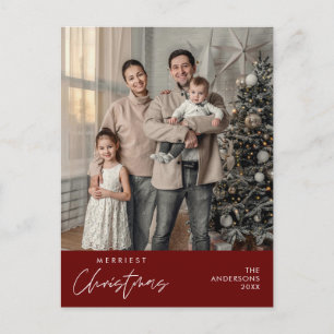 メリーChristmas Family Photo, Cozy Happiness ポストカード