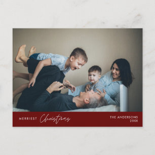 メリーChristmas Family Photo, Cozy Happiness ポストカード