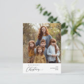 メリーChristmas Family Photo Happiness Greeting ポストカード (スタンド正面)