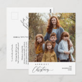 メリーChristmas Family Photo Happiness Greeting ポストカード (正面/裏面)