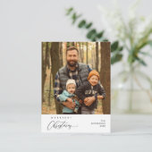 メリーChristmas Family Photo Happiness Greeting ポストカード (スタンド正面)