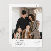 メリーChristmas Family Photo Happiness Greeting ポストカード (正面/裏面)