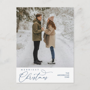 メリーChristmas Family Photo, Romantic Greeting ポストカード