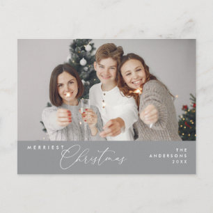 メリーChristmas Family Photo, Season Greeting ポストカード