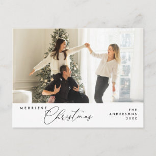 メリーChristmas Family Photo, Season Greeting ポストカード