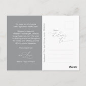 メリーChristmas Family Photo, Season Greeting ポストカード (裏面)