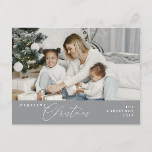 メリーChristmas Family Photo, Season Greeting ポストカード