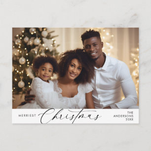 メリーChristmas Family Photo, Winter Happiness ポストカード
