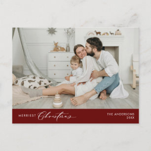 メリーChristmas Family Photo, Winter Happiness ポストカード
