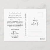 メリーChristmas Family Photo, Winter Happiness ポストカード (裏面)