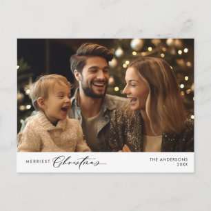 メリーChristmas Family Photo, Winter Happiness ポストカード