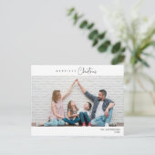 メリーChristmas Family Photo, Winter Happiness ポストカード (スタンド正面)