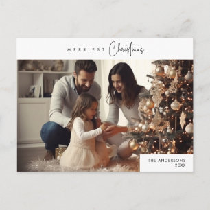 メリーChristmas Family Photo, Winter Happiness ポストカード