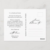 メリーChristmas Family Photo, Winter Happiness ポストカード (裏面)