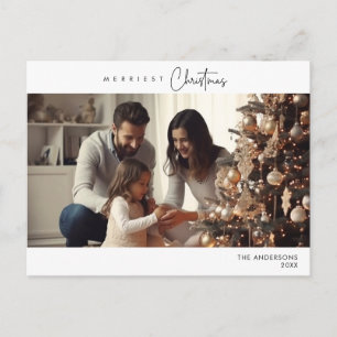メリーChristmas Family Photo, Winter Happiness ポストカード