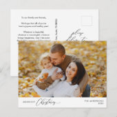 メリーChristmas Family Photo, Winter Happiness ポストカード (正面/裏面)