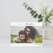 メリーChristmas Family Photo, Winter Happiness ポストカード (スタンド正面)