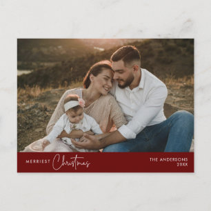 メリーChristmas Family Photo, Winter Happiness ポストカード