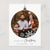 メリーChristmas Family Photo, Wishes Ball ポストカード (正面)