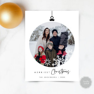 メリーChristmas Family Photo, Wishes Ball ポストカード