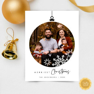 メリーChristmas Family Photo, Wishes Ball ポストカード